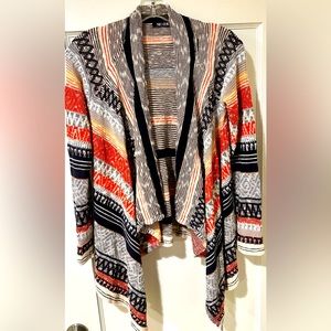 Nic and Zoe size XS asymmetrical open cardigan